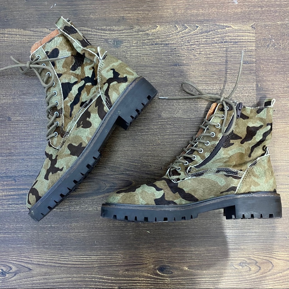 Lucky brand combat boots